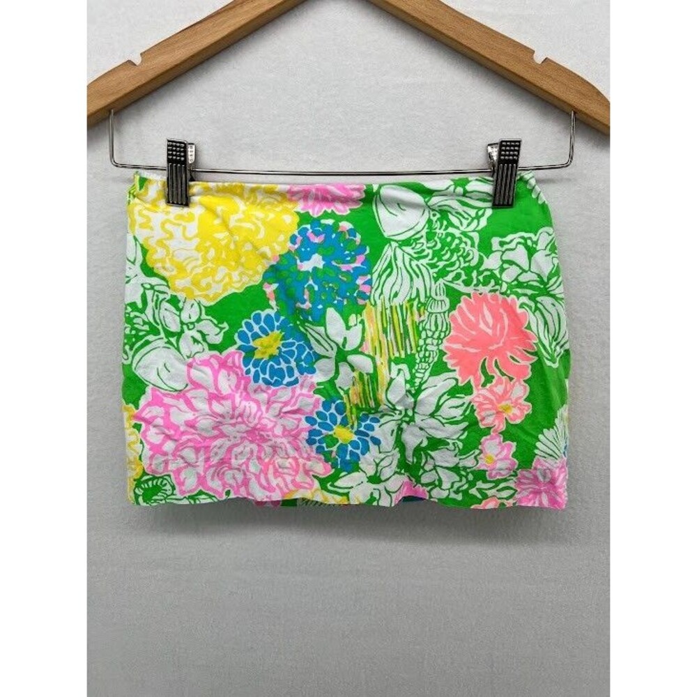 Lilly Pulitzer Hibiscus Stroll Girls Sz 10 Skort Skirt Cotton